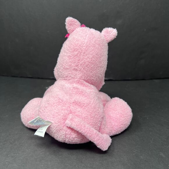 Garanimals Hippo Pink Plush Blue Eyes 6" Stuffed Animal Baby Lovey 82595 - Picture 3 of 5